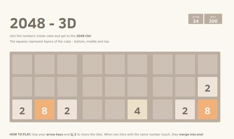 Technology project - 2048 video game in 3D